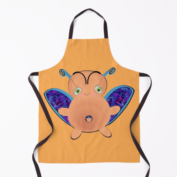 Item preview, OOAK INDIE ART - Flying Baa Bug Monster with Baby - Marigold background designed and sold by FlippinTurtles.