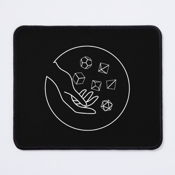 Item preview, Minimalist Geometric Dice Set Rolling Hand Tabletop RPG designed and sold by pixeptional.
