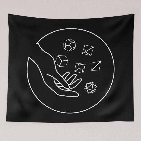 Item preview, Minimalist Geometric Dice Set Rolling Hand Tabletop RPG designed and sold by pixeptional.