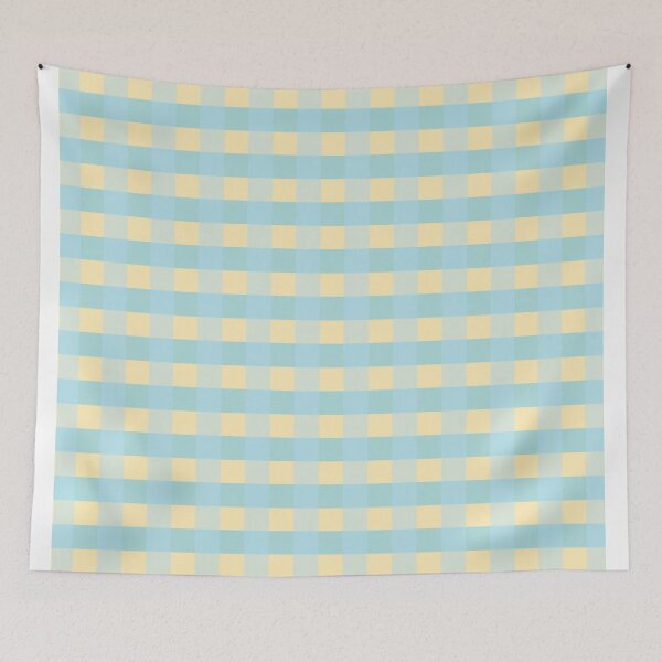 Item preview, yellow & mint gingham check, checkers, checked, checkered, checkerboard pattern designed and sold by zzzozzo.