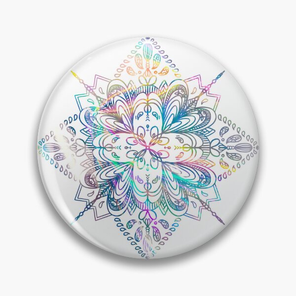 Item preview, mermaid flowery halo magic circle art pattern  designed and sold by tenkenryujin.