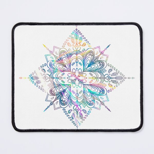 Item preview, mermaid flowery halo magic circle art pattern designed and sold by tenkenryujin.