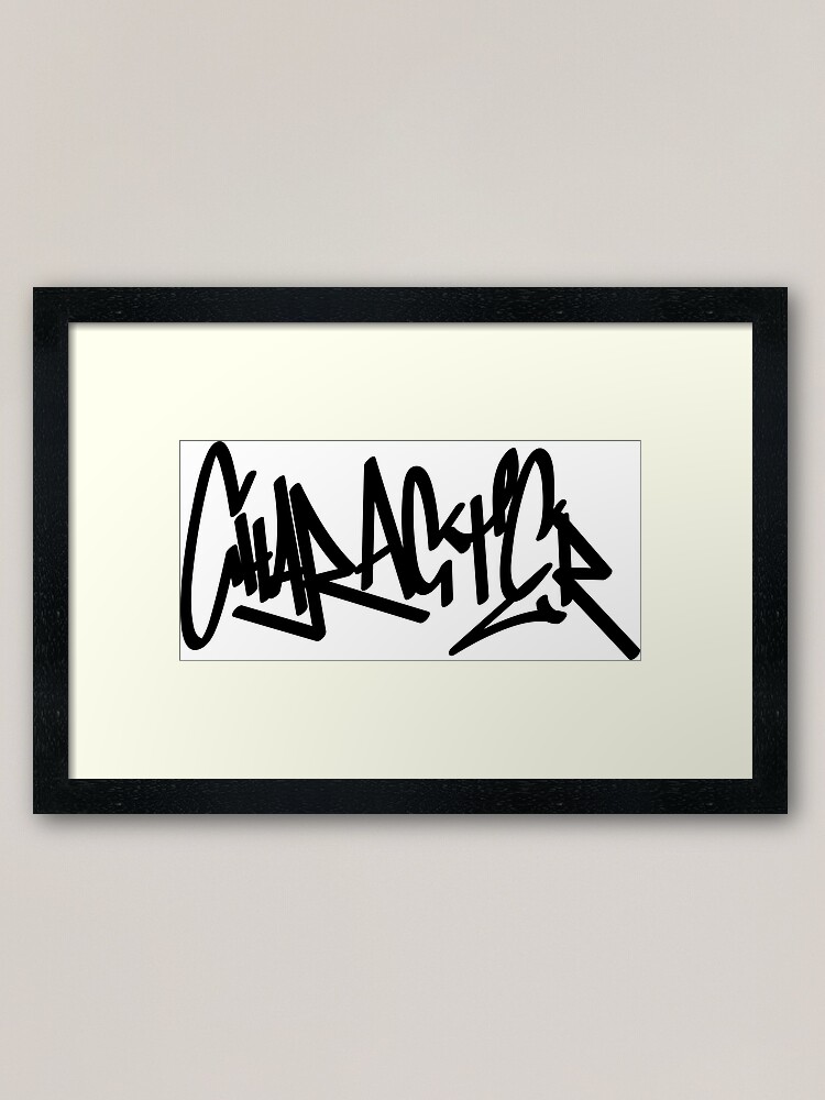 Graffiti Letters Creator Drawings Alphabet Framed Art Print By Ariyantcreative Redbubble