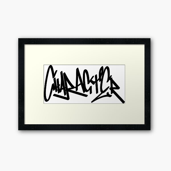 Graffiti Letters Creator Drawings Alphabet Framed Art Print By Ariyantcreative Redbubble