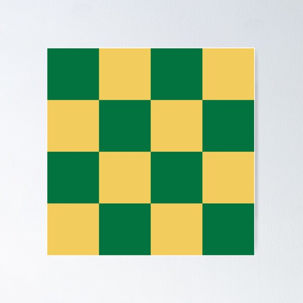 Item preview, Yellow and Green Crossings - Classic Gingham Checker Print designed and sold by Come Cosi.