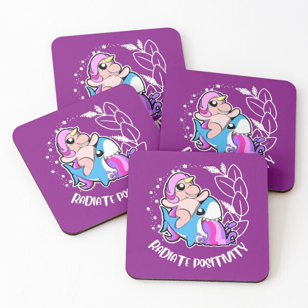 Item preview, Unicorn Riding Shark radiate positivity designed and sold by The magic  Yellow bus.