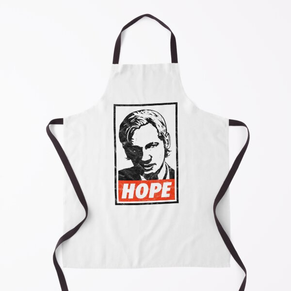 Item preview, Assange Hope (White Worn Look) designed and sold by politicalamity.