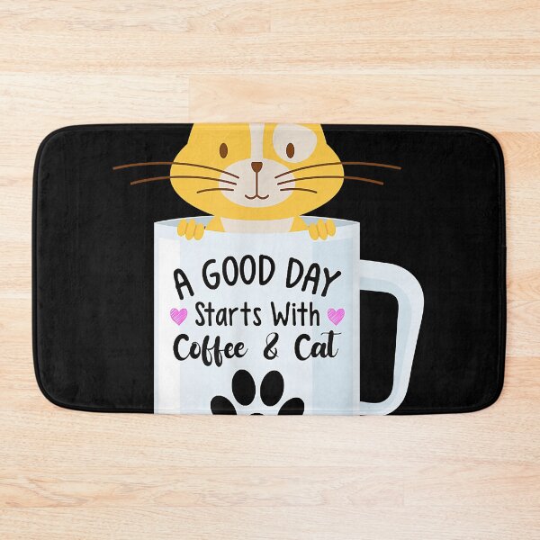 Item preview, A Good Day Starts With Coffee And Cat Funny Coffee Cats  designed and sold by RaahiWin.