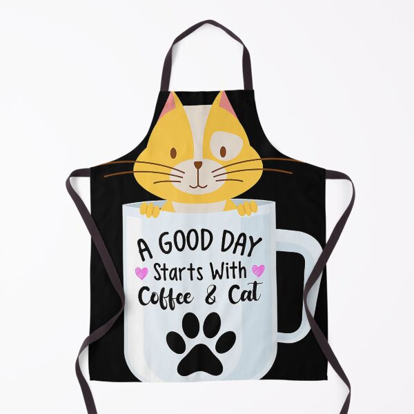 Item preview, A Good Day Starts With Coffee And Cat Funny Coffee Cats designed and sold by RaahiWin.