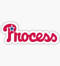 Process Phillies script 2 Sticker