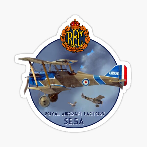 Vista previa del artículo con la obra «Avión de combate británico de la Primera Guerra Mundial SE5A», diseñado y vendido por MichaelEpp.