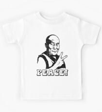 Dalai Lama Peace Sign T-Shirt Kids Tee