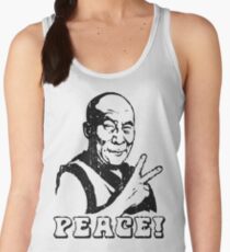 Dalai Lama Peace Sign T-Shirt Women's Tank Top