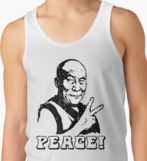 Dalai Lama Peace Sign T-Shirt Tank Top