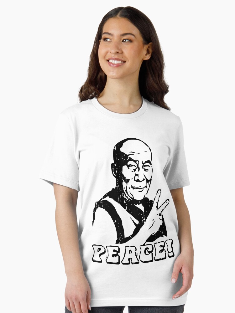 Thumbnail 2 of 7, Essential T-Shirt, Dalai Lama Peace Sign T-Shirt designed and sold by mindofpeace.