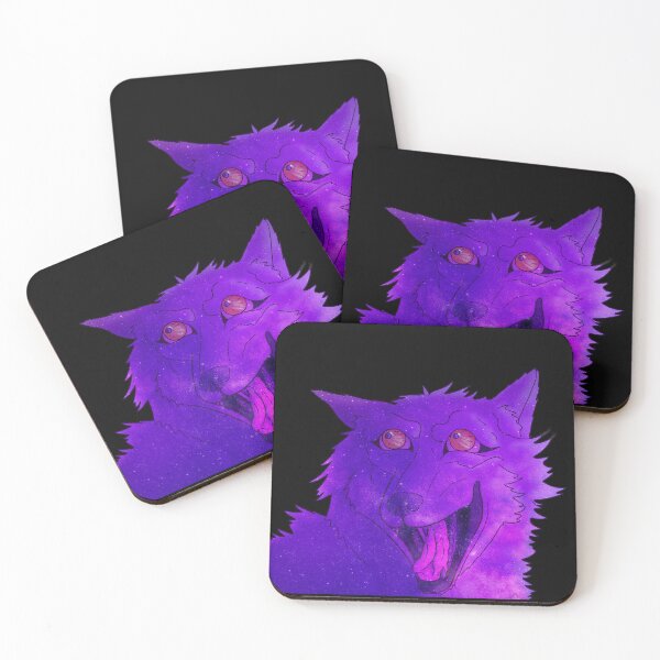 Item preview, Smiling Galaxy Wolf designed and sold by RainaFusonArt.