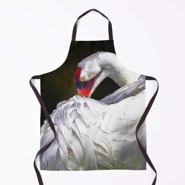 Item preview, Cute Whooping Crane Bird oil paint, Adorable Whooping Crane, Whooping Crane Grus Americana, Whooping Crane Wildlife Bird designed and sold by Trendymotion.