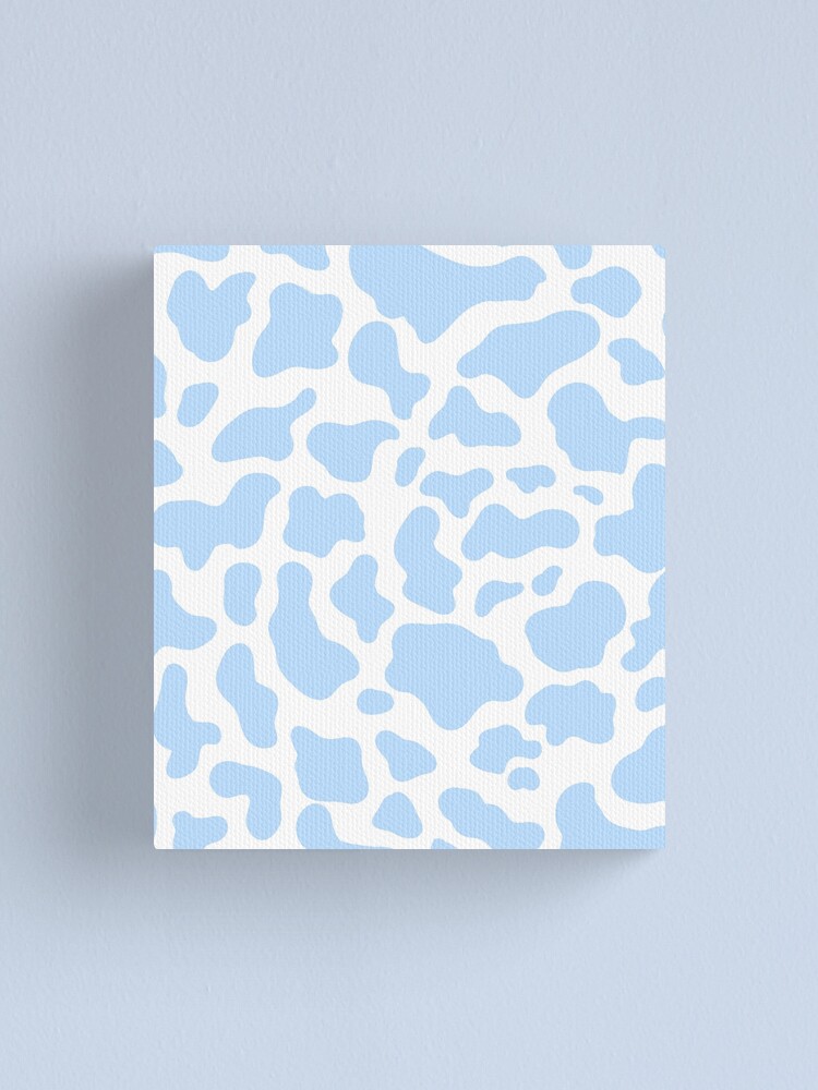 "Preppy, Blue, Preppy Blue, Aesthetic, Animal Print, Cow Print, Preppy