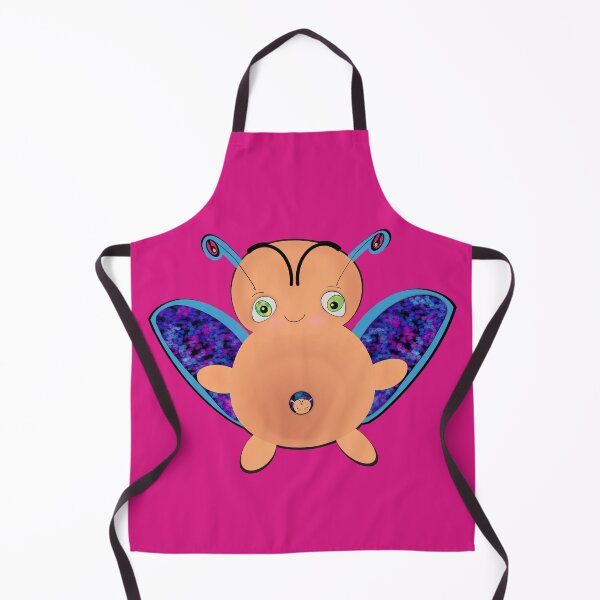 Item preview, Magenta OOAK INDIE ART - Flying Baa Bug Monster with Baby - Magneta Pink background designed and sold by FlippinTurtles.
