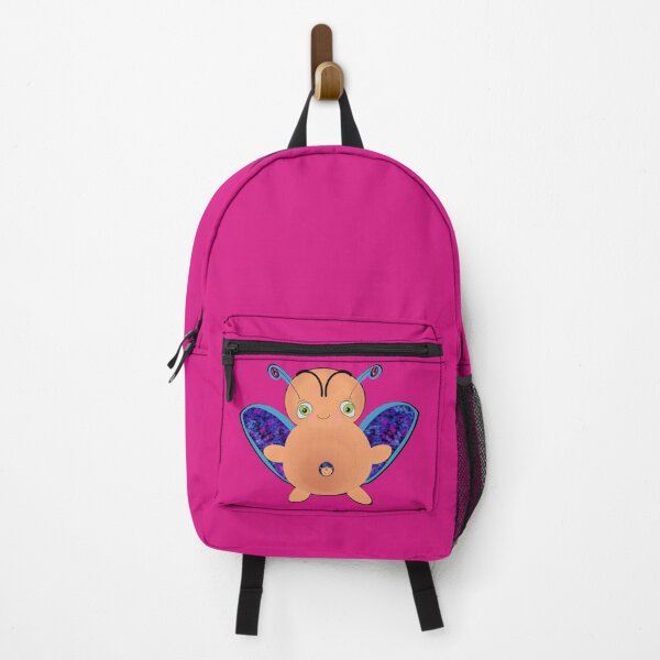 Item preview, Magenta OOAK INDIE ART - Flying Baa Bug Monster with Baby - Magneta Pink background designed and sold by FlippinTurtles.