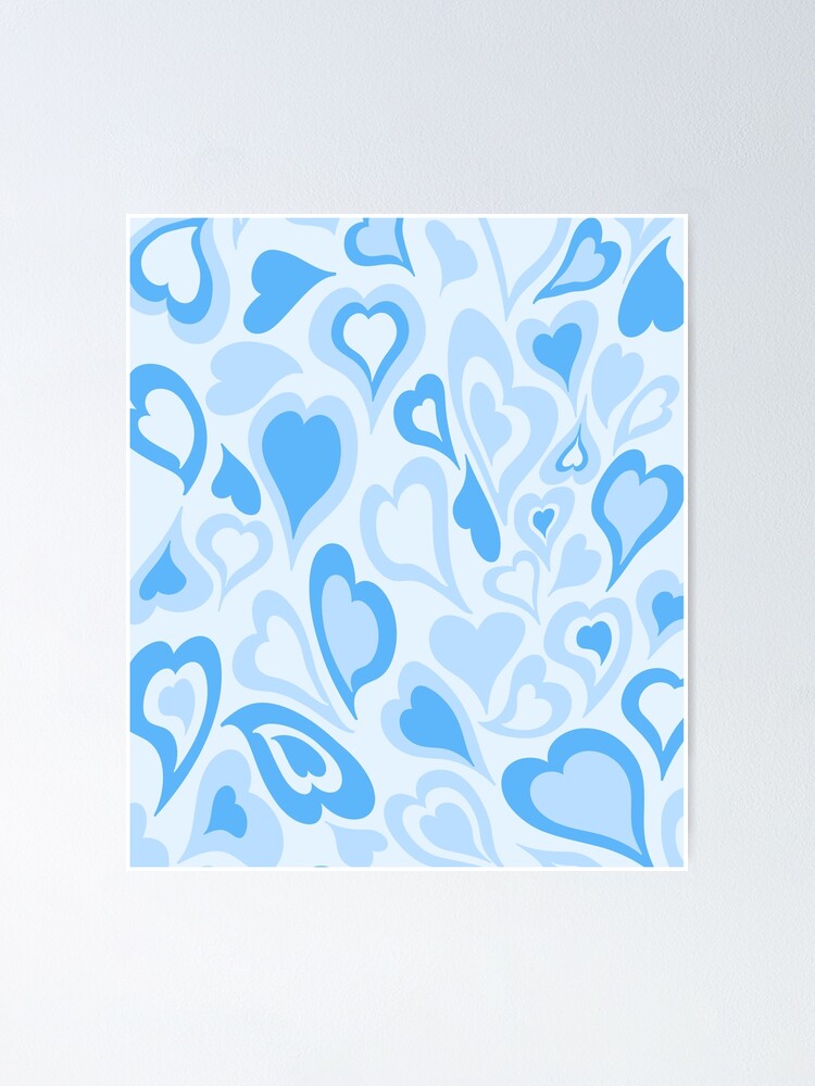 Preppy School Supplies, Preppy, Blue, Preppy Blue, Hearts