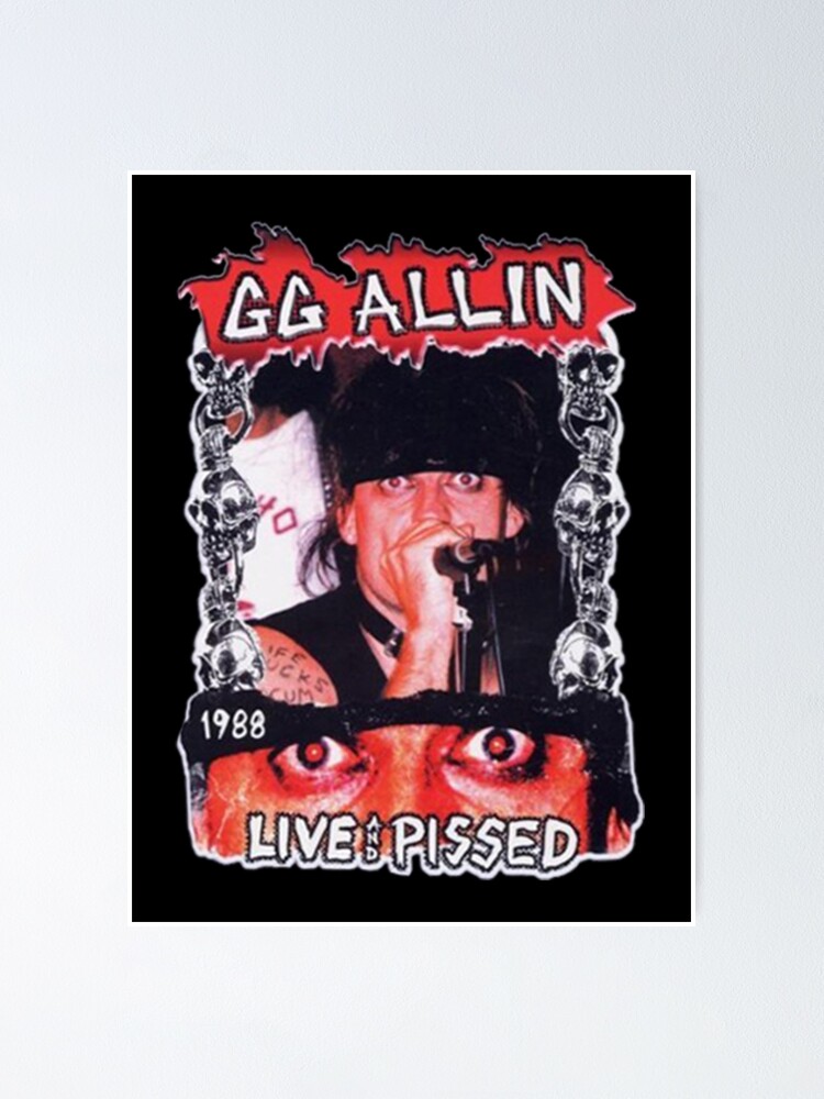 “GG ALLIN BAND ARTWORK” Poster for Sale by popchilen09 | Redbubble