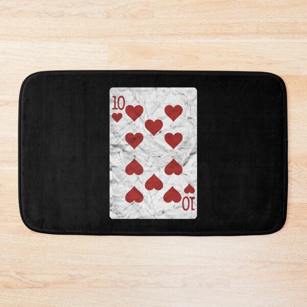 Item preview, Playing Cards 10 of Hearts (distressed design) designed and sold by siggyspatsky.