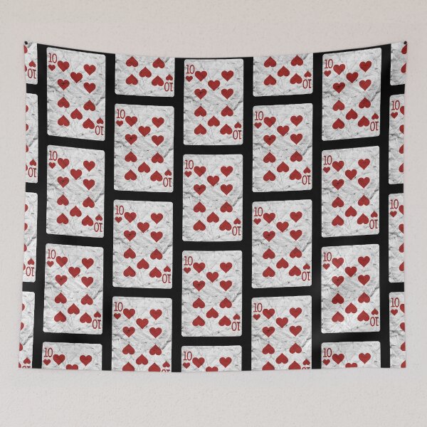 Item preview, Playing Cards 10 of Hearts (distressed design) designed and sold by siggyspatsky.