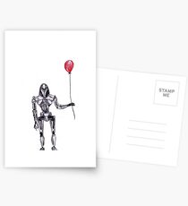 Battlestar Galactica Cylon Centurion with Red Balloon Postcards