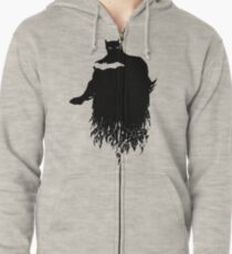 Ba*man Zipped Hoodie