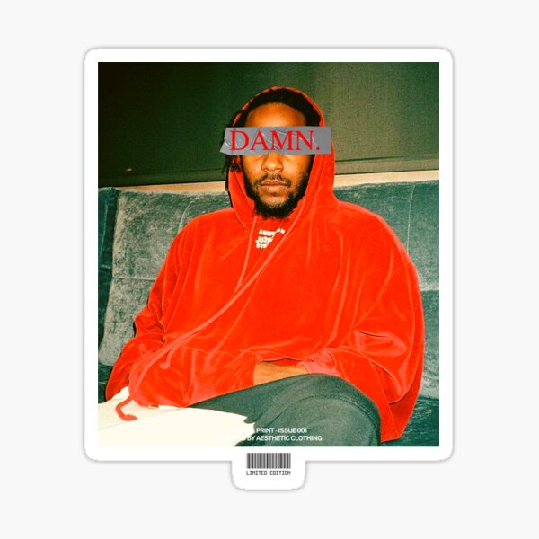 Aperçu de l'œuvre Kendrick Lamar DAMN. T-shirt graphique vintage créée et vendue par bradenboley.