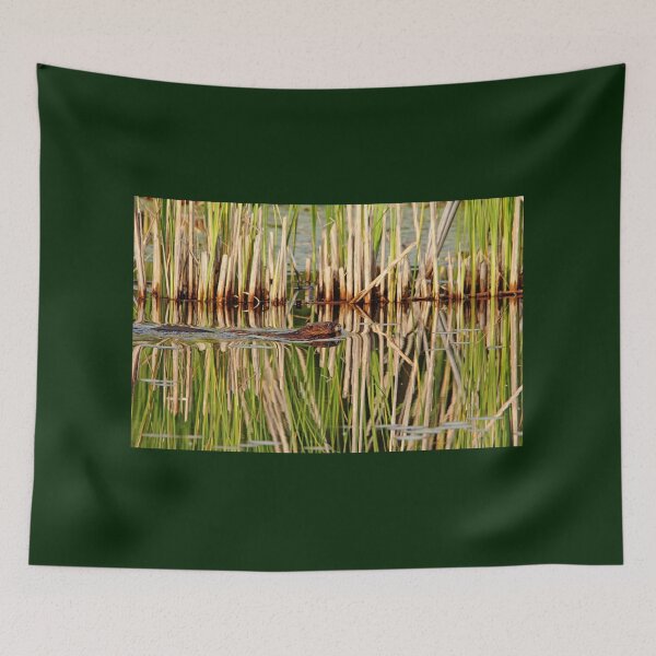 Item preview, Muskrat And Cattails designed and sold by Debbie Oppermann.