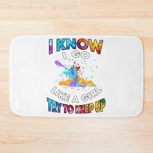 Item preview, Canoeing Like A Girl Try To Keep Up Watercolor designed and sold by ClothingIL.