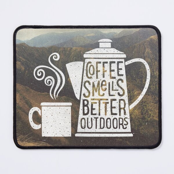 Item preview, Coffee smells better outdoors designed and sold by cabinsupplyco.