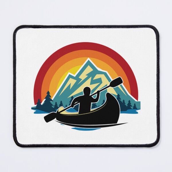 Item preview, Canoeing Retro Sunset Circle designed and sold by ClothingIL.