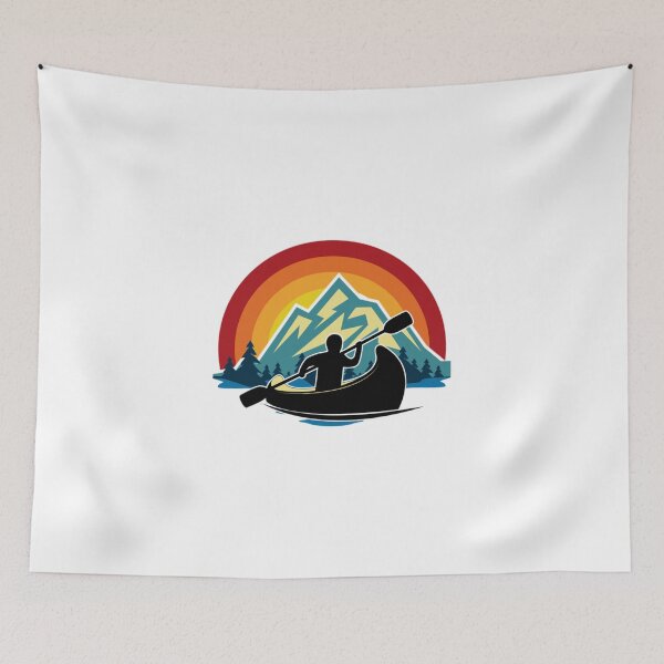 Item preview, Canoeing Retro Sunset Circle designed and sold by ClothingIL.