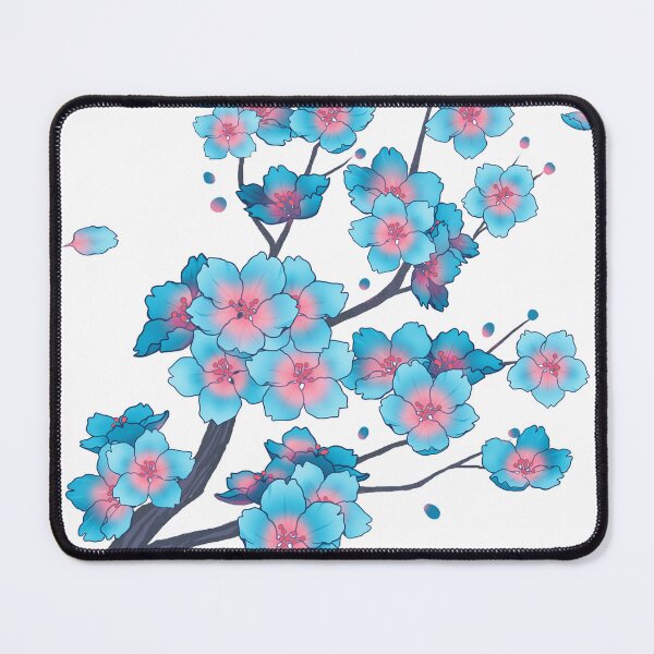 Item preview, Falling blue-pink Sakura Cherry Blossom petals designed and sold by arterialmotive.