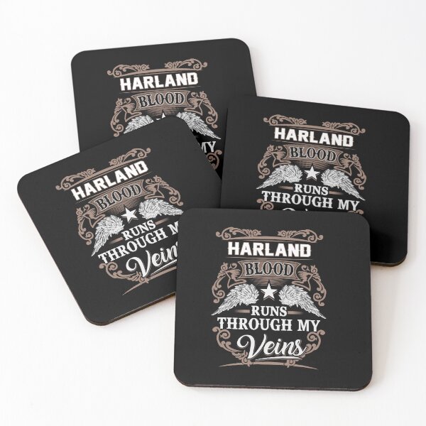 Item preview, Harland Name T Shirt - Harland Blood Runs Through My Veins Gift Item Tee designed and sold by aaronmaxi6.