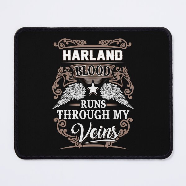 Item preview, Harland Name T Shirt - Harland Blood Runs Through My Veins Gift Item Tee designed and sold by aaronmaxi6.