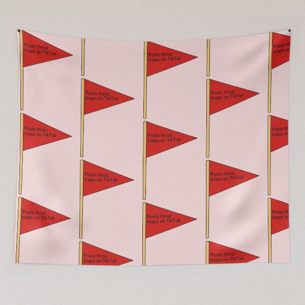 Item preview, Red Flags in Boys “Posts Thrist Traps” designed and sold by Scrapbookpower.