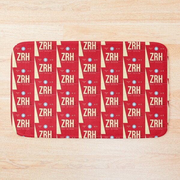 Item preview, Zurich ZRH - Luggage Tag Airport Zurich Throw Pillow designed and sold by Cockpitstore.