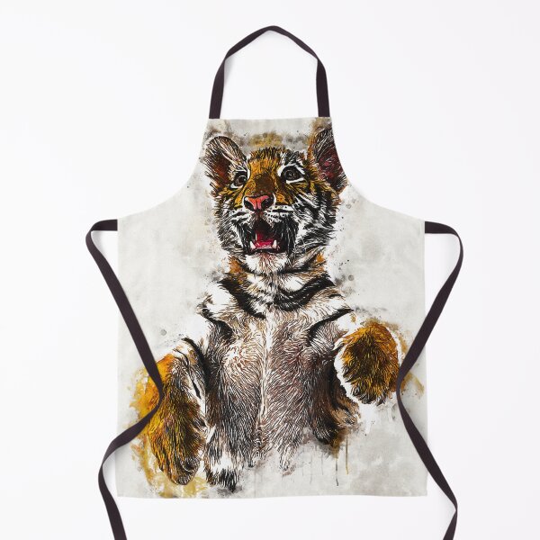 Item preview, Little Tiger Cub Watercolor Portrait, Cute Little Tiger Cub Watercolor Art, Adorable Little Tiger Cub Watercolor, Little Tiger Cub Watercolor Painting designed and sold by Trendymotion.
