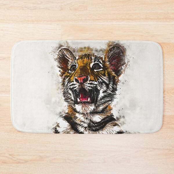 Item preview, Little Tiger Cub Watercolor Portrait, Cute Little Tiger Cub Watercolor Art, Adorable Little Tiger Cub Watercolor, Little Tiger Cub Watercolor Painting designed and sold by Trendymotion.