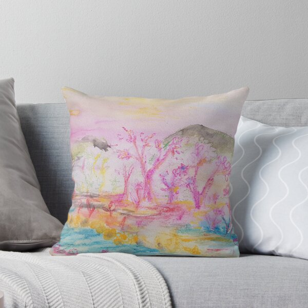 Item preview, Magic River watercolor by Haya and Shoshan Boxenhorn  designed and sold by EsterKarenAida.