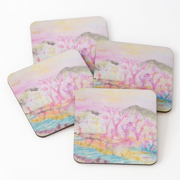 Item preview, Magic River watercolor by Haya and Shoshan Boxenhorn  designed and sold by EsterKarenAida.