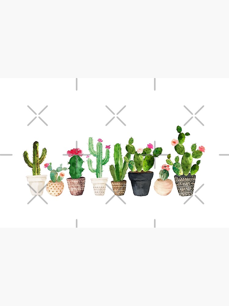 Aperçu 2 sur 2. Skin adhésive d'ordinateur avec l'œuvre Cactus créée et vendue par BekkaCampbell.