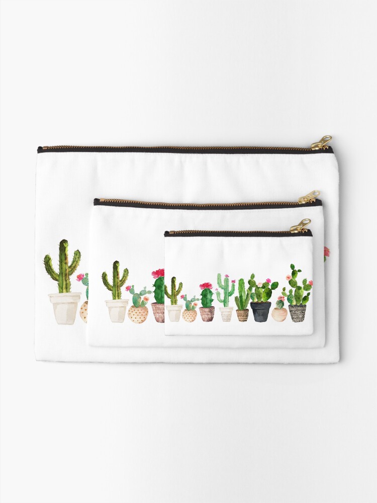 Alternate view of Cactus Zipper Pouch