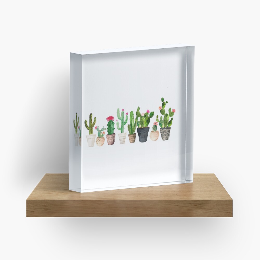 Cactus Acrylic Block
