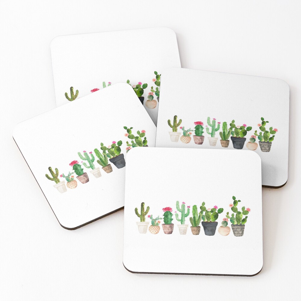 Cactus Coasters (Set of 4)