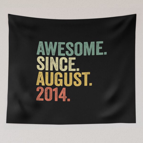 Item preview, Awesome Since August 2014 8th Birthday 8 Years Old Boys Girls designed and sold by AnitaBice.
